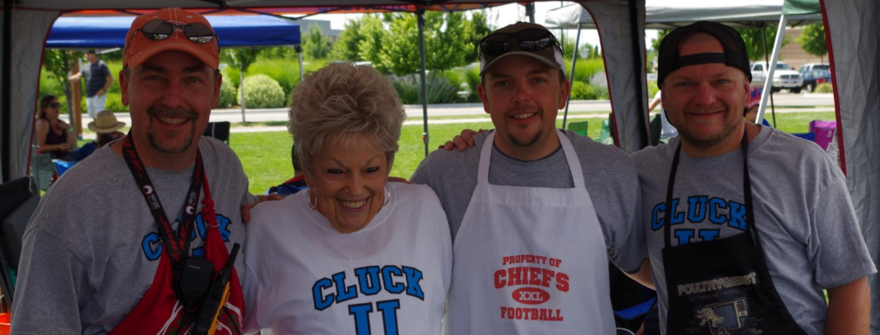 picture of happy people at the cook-off